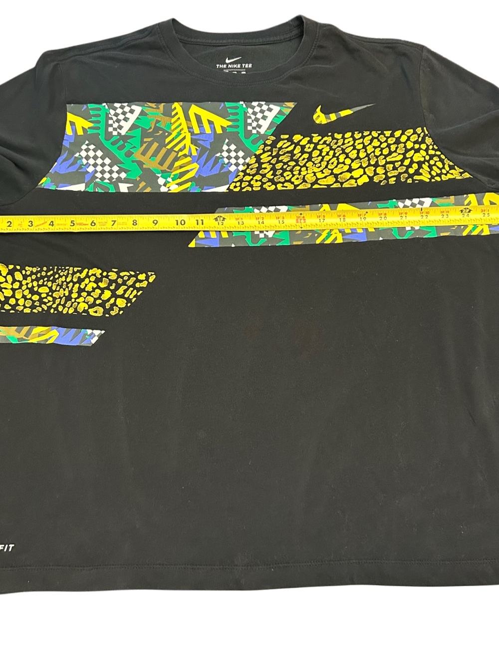 Nike Men's XXL DriFit Jungle Print Black Short Sleeve T-Shirt Graphic Print - Picture 6 of 9